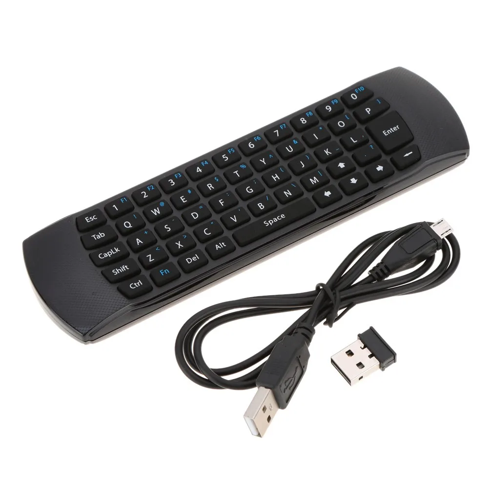 Keyboard Fly Air Mouse Mice Wireless Remote Control Motion Sense 2.4GHz  with Microphone for Android TV Box HTPC PC Laptop