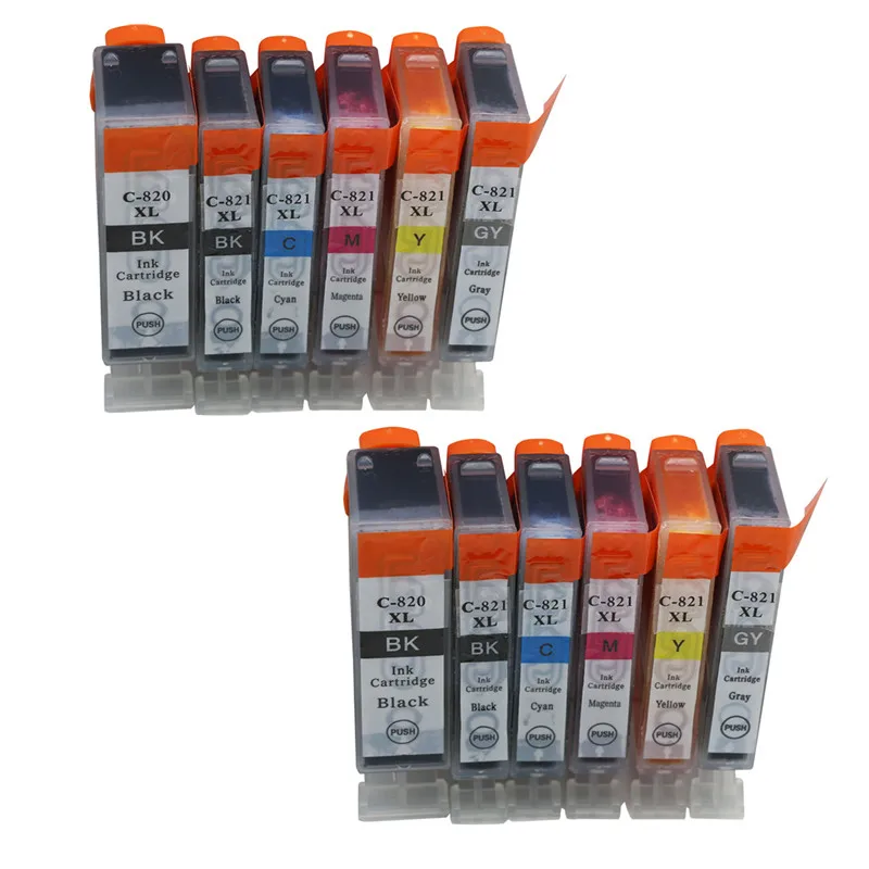 12PK Ink Cartridge PGI 820 CLI 821 Replacement For Canon PIXMA MP568 MP628 MP638 MP648 MP988