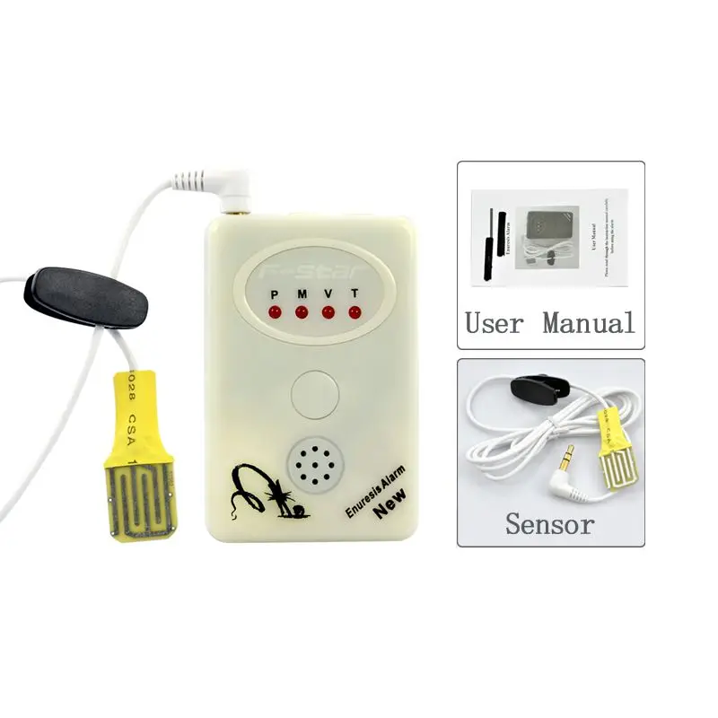 2016 Baby&Infant Bedwetting Alarm Sensor With Clamp Baby Enuresis Alarm Bedwetting Urine Detector Alert