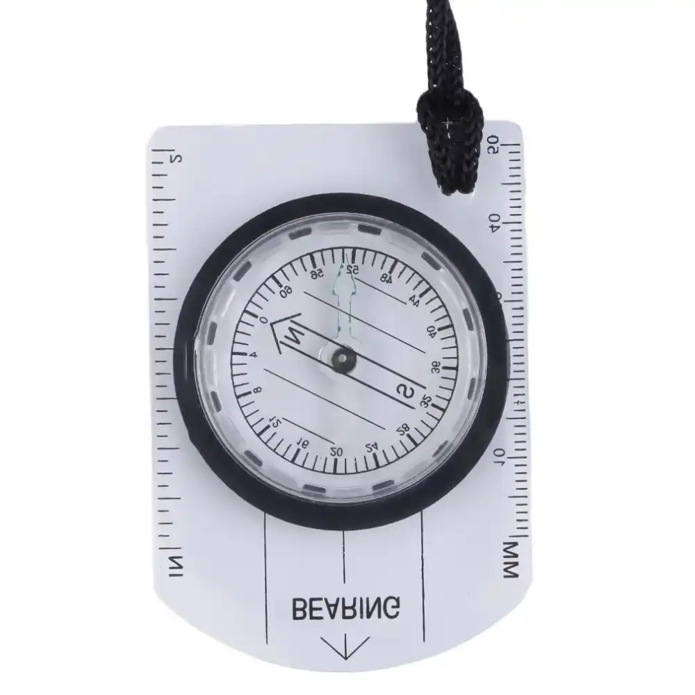 Mini Baseplate Compass Map Scale Ruler Outdoor Camping Hiking Cycling Scouts Military Compass