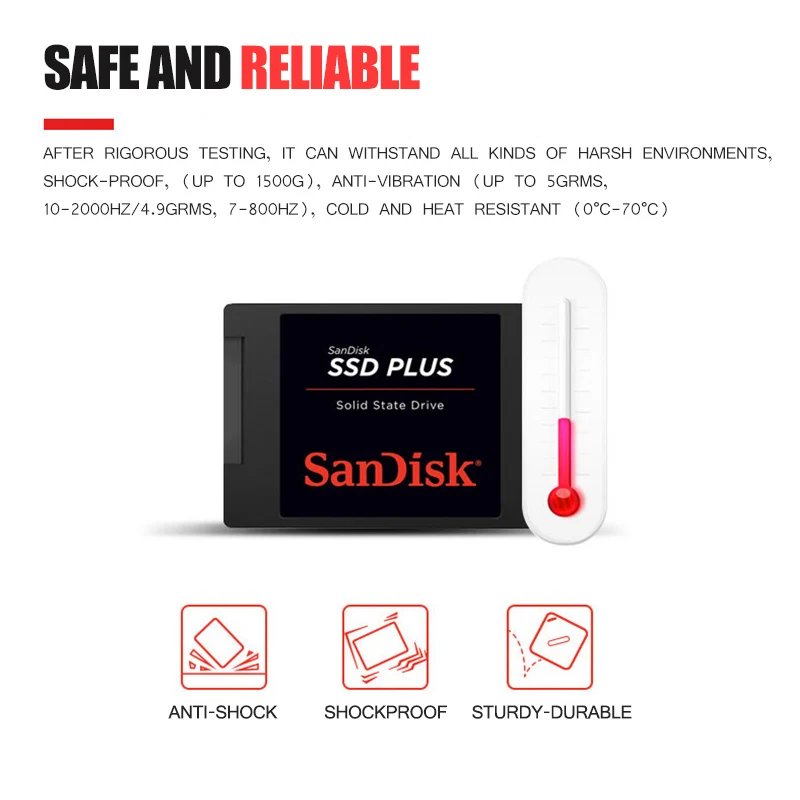 SSD накопитель Sandisk 120/240/480 Гб|Внутренние твердотельные накопители| |