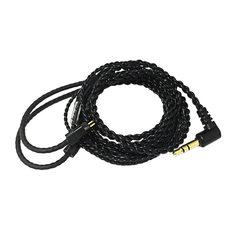 In-ear Monitor Cable Braided Replacement Earphone Cable Wire IEM Cable 0.78 mm 2 Pin Prong Connector 2