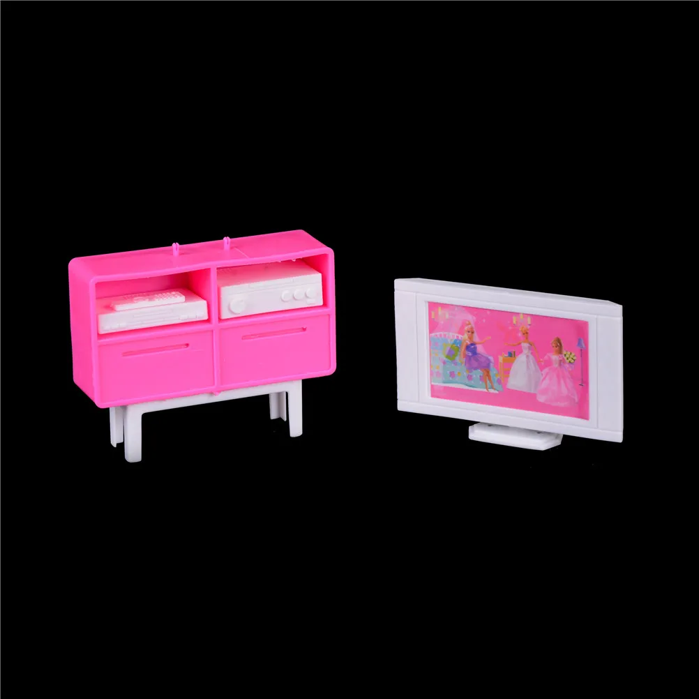 1/12 2018 весы пластик миниатюрный кукольный домик мебель ТВ кабинет DVD для девочек аксессуары для кукол мини игрушки подарок