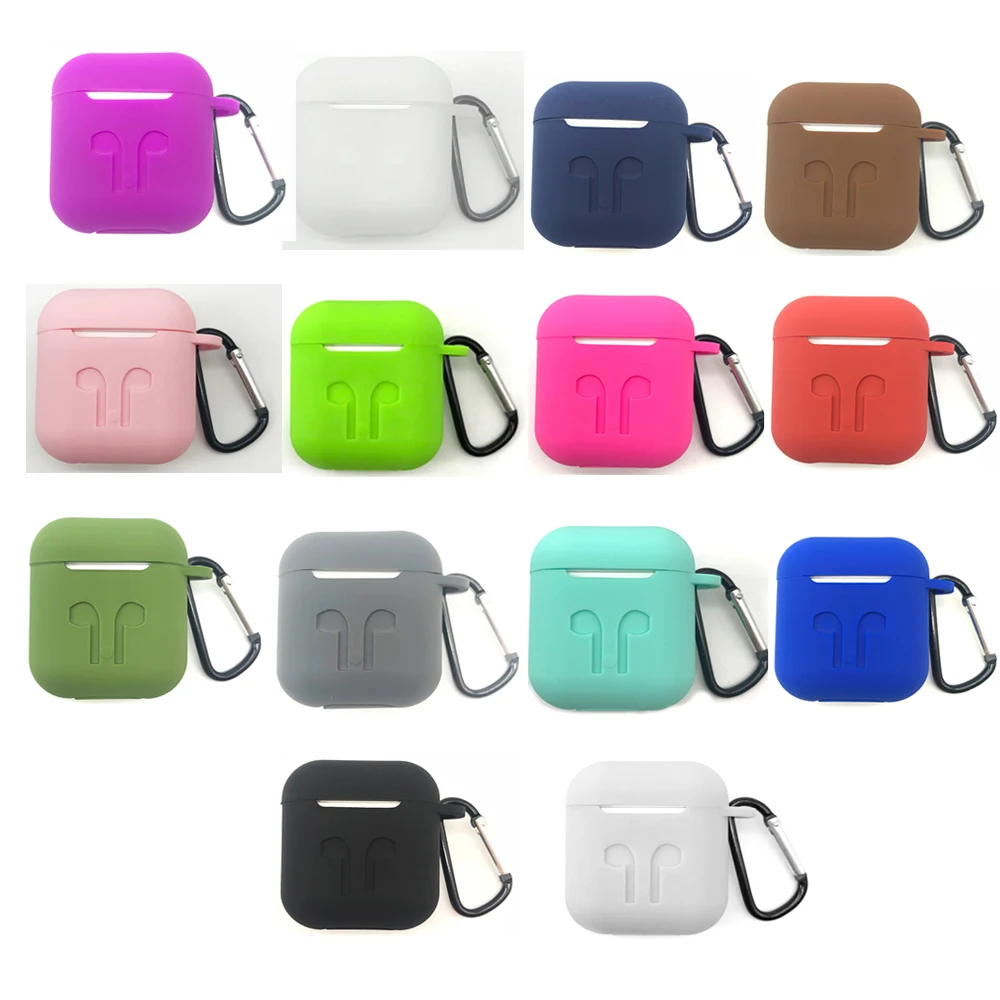 

NEW Silicone Shock Proof Protector Sleeve For Apple AirPods Case Skin Cover for AirPods True Wireless Earphone box accessories