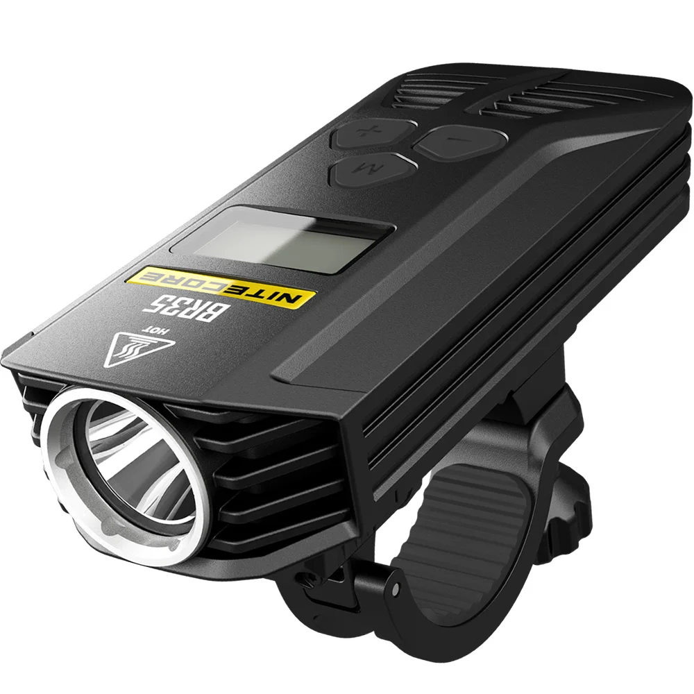 NITECORE BR35 велосипедный светильник с двойным пучком OLED перезаряжаемый велосипедный светильник 2* CREE XM-L2 U2 1800лм со встроенным аккумулятором 6800 мАч