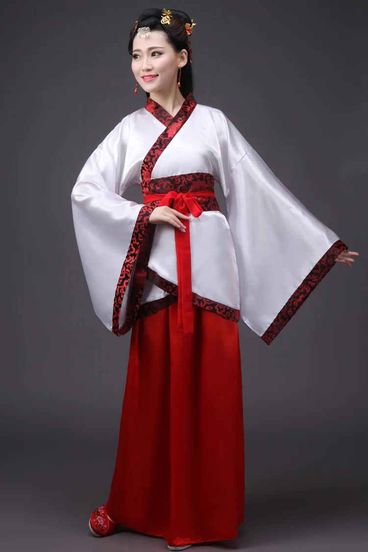 Китайский национальный Древний китайский костюм ханфу для девочек традиционная Женская одежда платье hanfu узор народный танец династии Тан одежда
