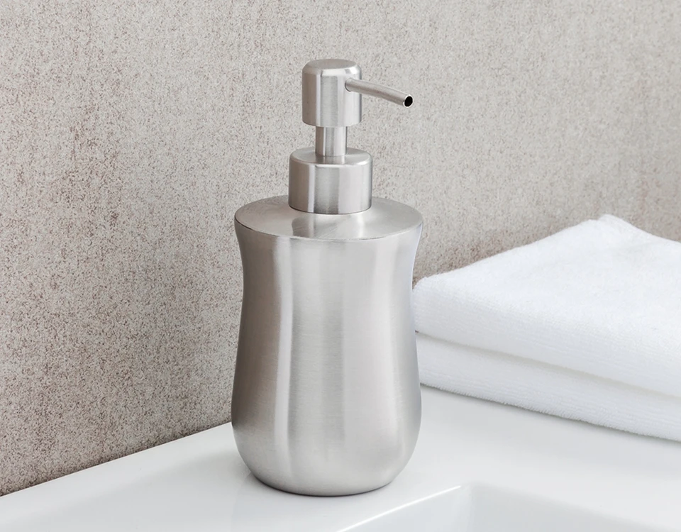 Frud нержавеющая сталь бутылка для жидкого мыла матовый zeep диспенсер Аксессуары для ванной комнаты современный Серебряный без установки Y35006