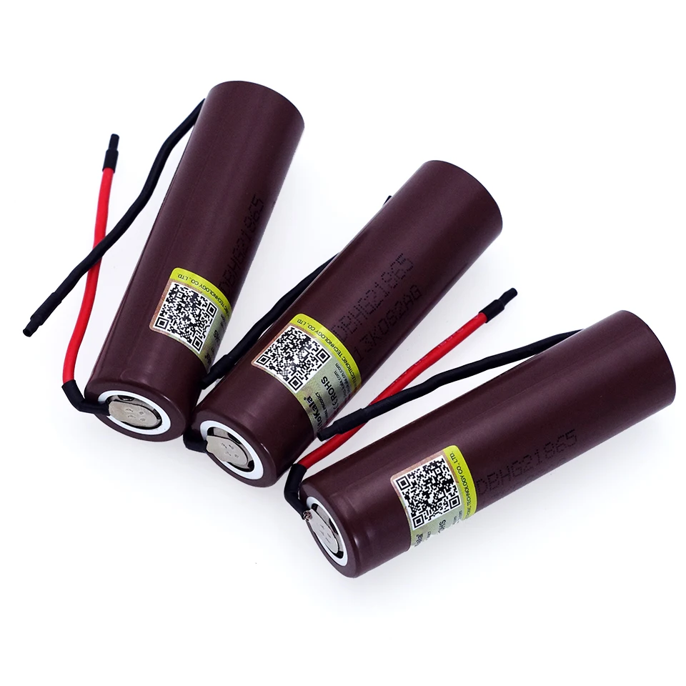 3 шт./лот Liitokala Новый HG2 18650 3000 мАч аккумулятор 6 В скачать 20A выделенный +