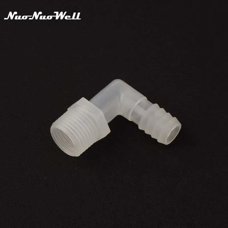 5 шт. NuoNuoWell 1/2 &quot-13 мм 14 15 90 Угол degree локоть соединитель для орошения аквариума