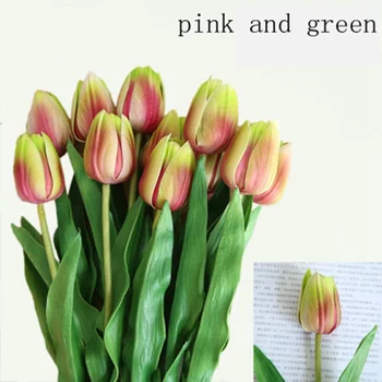 31Pc Artificial tulips Flower for spring home wedding decoration florwers Cheap PU Fake flowers Artificiales colorful tulip 31Pc Artificial tulips Flower for spring home wedding decoration florwers Cheap PU Fake flowers Artificiales colorful tulip