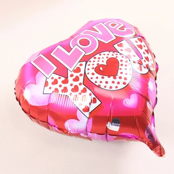 

18-inch Heart-shaped Aluminum Film Balloon I LOVE YOU Ballons for Valentine's Day Proposal and Wedding Party Decoration