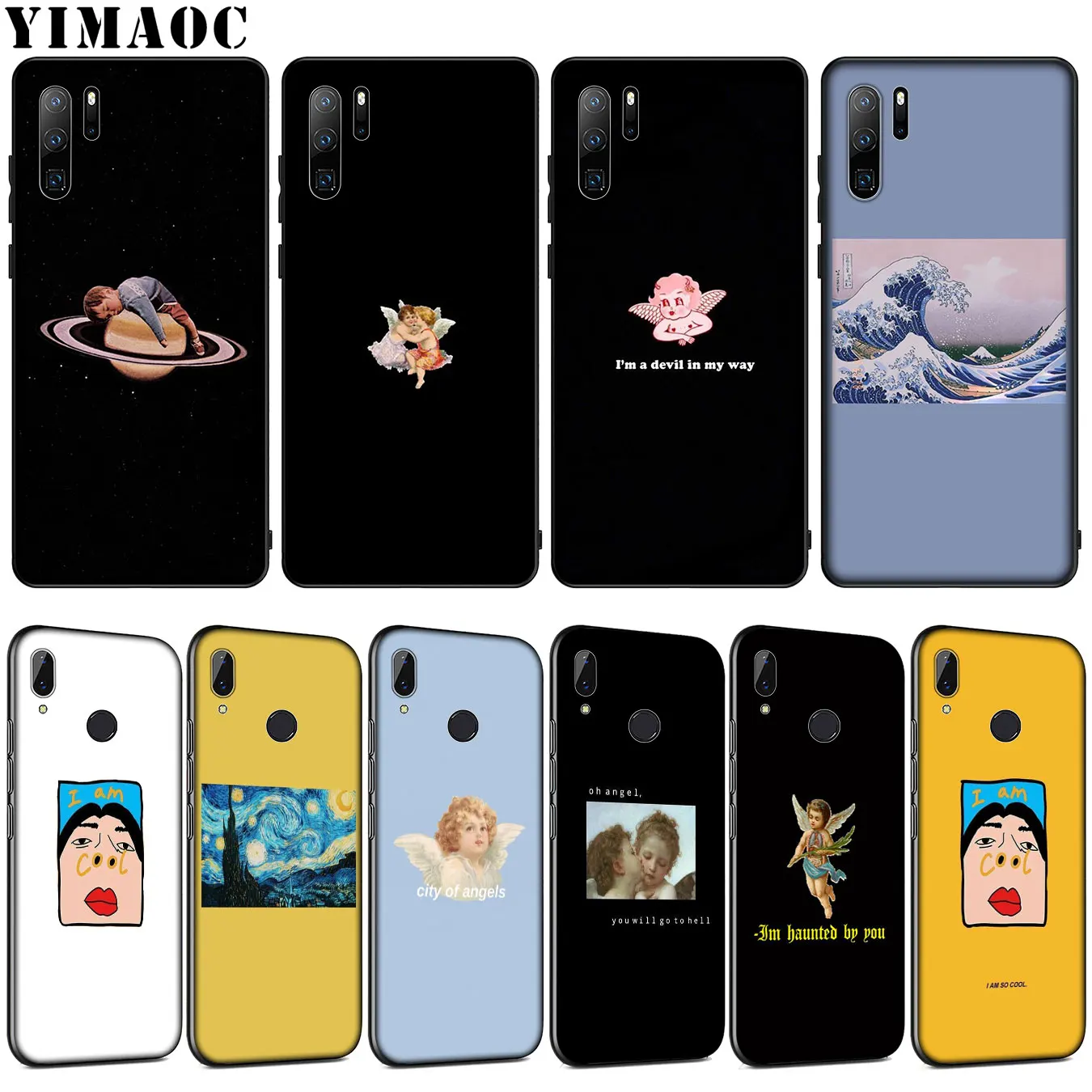 YIMAOC скульптура Мона Лиза Мягкий силиконовый чехол для Huawei P30 P20 Pro P10 P9 Lite Mini 2017 2016