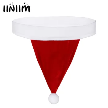 

New Red Mens Lingerie Christmas Party Santa Hat Velvet Bikini G-string Thong Underpants Underwear Men String Homme Panties