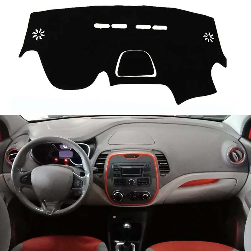 

For Renault Captur 2014 2015 2016 2017 2018 1pc Car Dashboard Cover Dash Mat Dash Pad Sun Shade DashMat Dash Board Cover Carpet