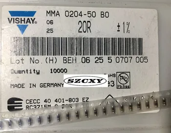 

100% New and original MMA02040C2009FB000 0204 20R 20R 1% 1/4W Color ring crystal round resistance.