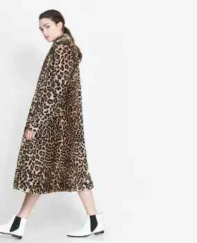 

Leopard hot sale fashion Faux fur coat Christmas holiday sexy club celebrity vintage sexy women new style fur coats wholesale