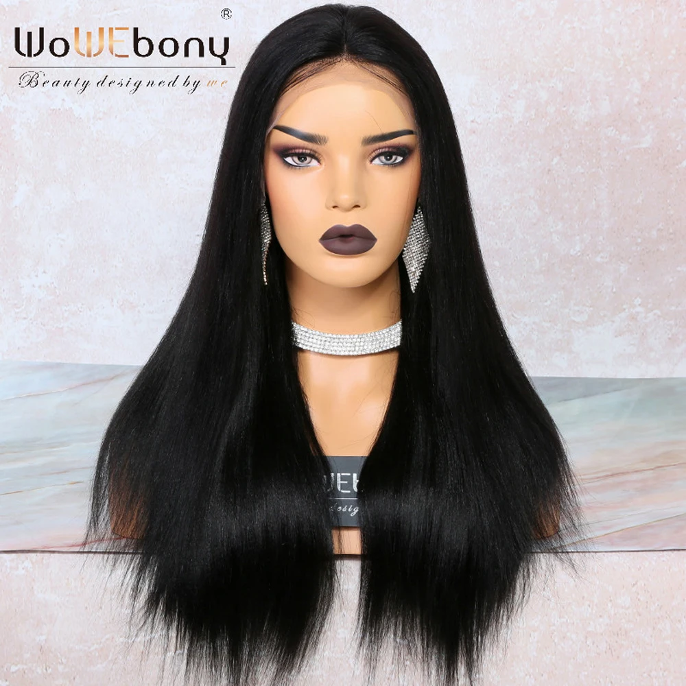

Lace Front Human Hair Wigs Pre Plucked With Baby Hair 180% Density Straight Human Hair Lace Front Wig For Women Remy Glueless