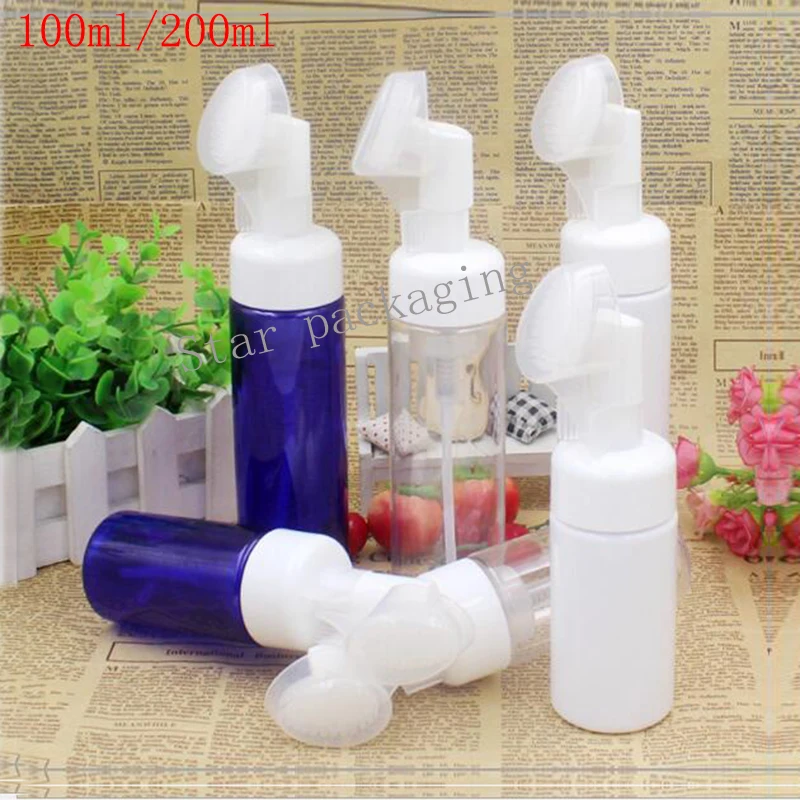 100/200ml Silicone Empty Bottle Refillable Multicolor Foaming Cream
