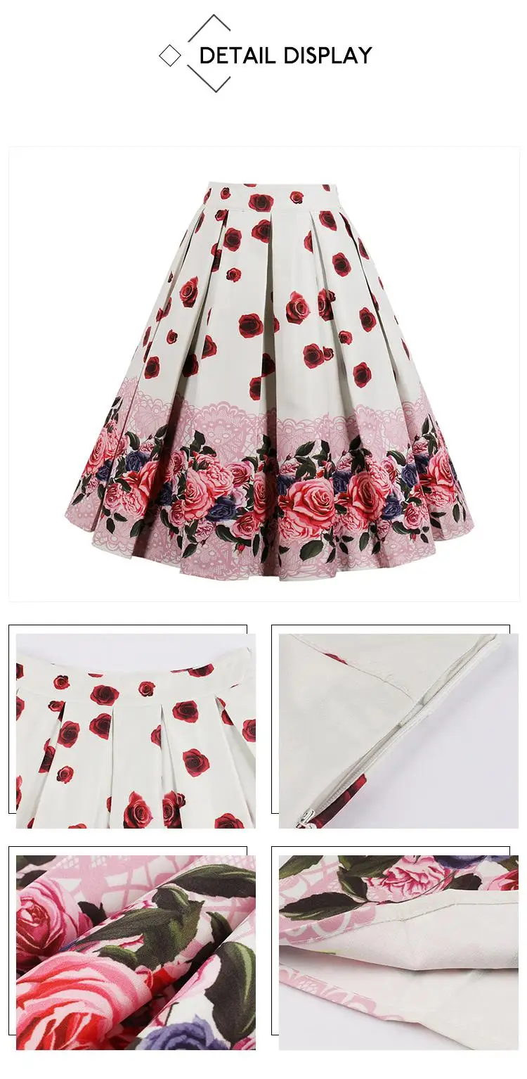 Летняя/Осенняя модная юбка с принтом и высокой талией, плиссированная юбка-зонтик, юбка с принтом в виде букв
