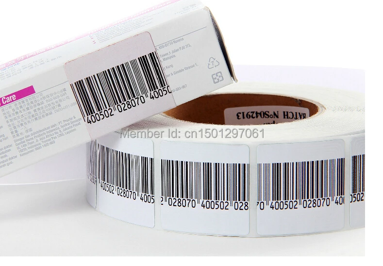 

Free Shipping high Sensitivity EAS rf 8.2mhz soft label barcode 3*4cm 4*4cm 1000pcs