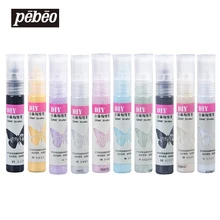 10 цветов Pebeo 3D акриловые краски s для краски ing ткань краски набор для ткани дерево стекло лайнер блеск пигмент ручка художника краски ing