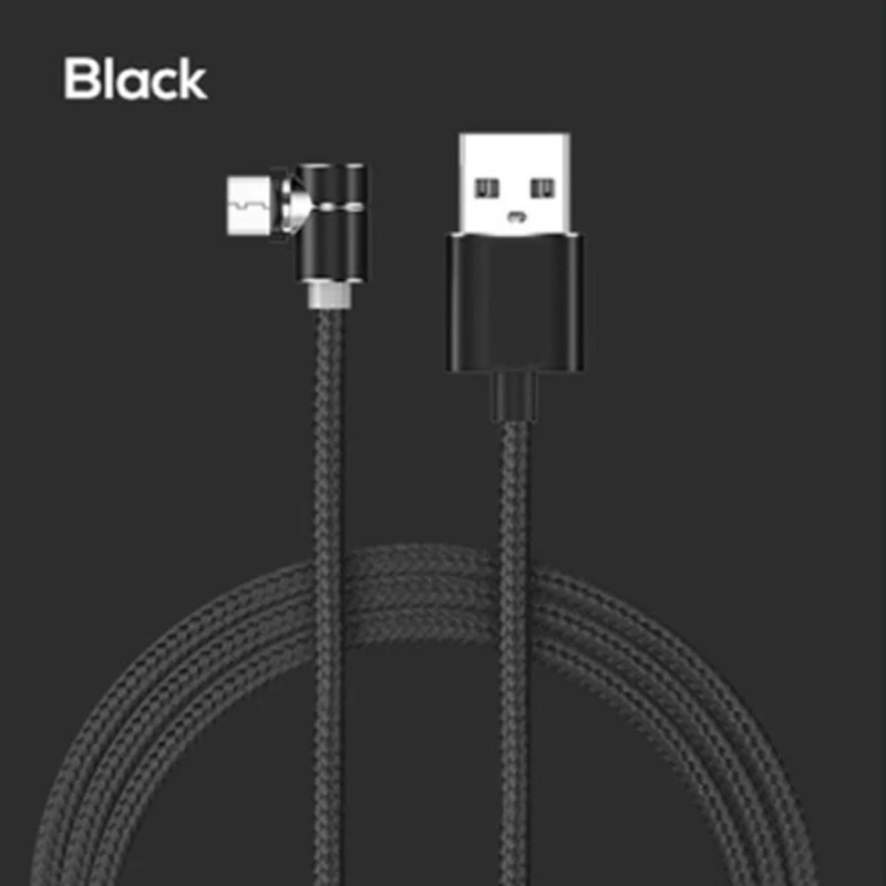 Starplat 90 градусов светодиодный Micro USB кабель Магнитный зарядный кабель для iPhone samsung Xiaomi usb type C магнитное зарядное устройство, кабель Adapte