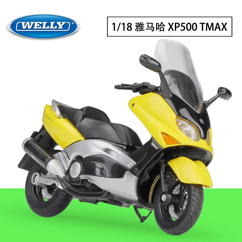 1:18 Welly Suzuki Honda Triumph Yamaha Aprilia Norton литой мотоцикл - Цвет: 2001  XP500 TMAX