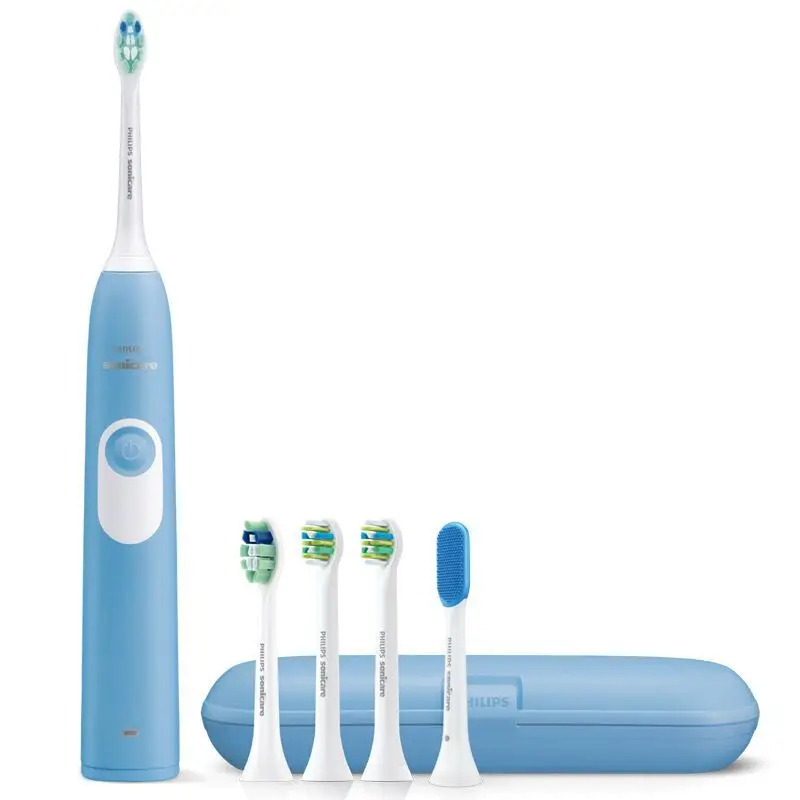 PHILIPS Sonicare взрослая перезаряжаемая электрическая зубная щетка HX6275-31000R/M защелкивающаяся головка щетки в течение 2 недель для одной зарядки 220 В