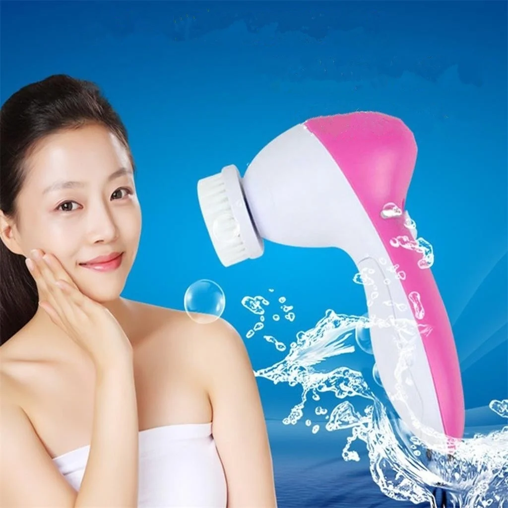 Multifuction l 5 in 1 Set Beauty Face Massager Deep Cleanser Electrical