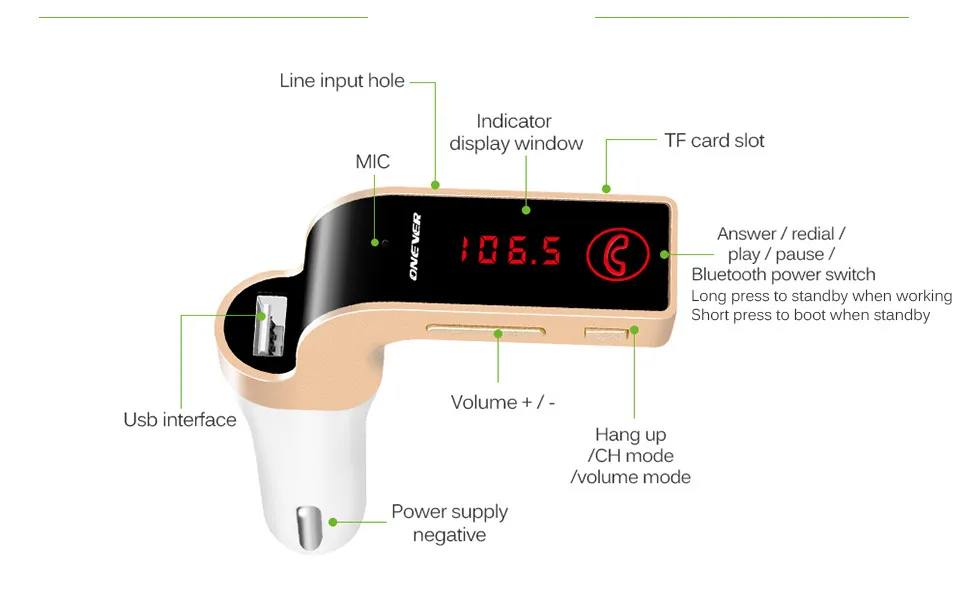 E-show tree 4 в 1 Беспроводной руки FM передатчик Bluetooth модулятор Автомобильный комплект MP3-плеер SD USB ЖК-дисплей музыкальный плейер в машине G7+ AUX