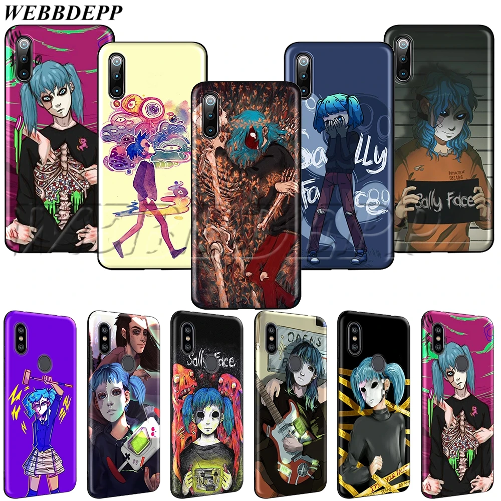 

WEBBEDEPP Sally Face Game Soft TPU Case for Redmi Note 4 S2 4A 4X 5 5A 6 6A 7 8 Go Pro Plus Prime