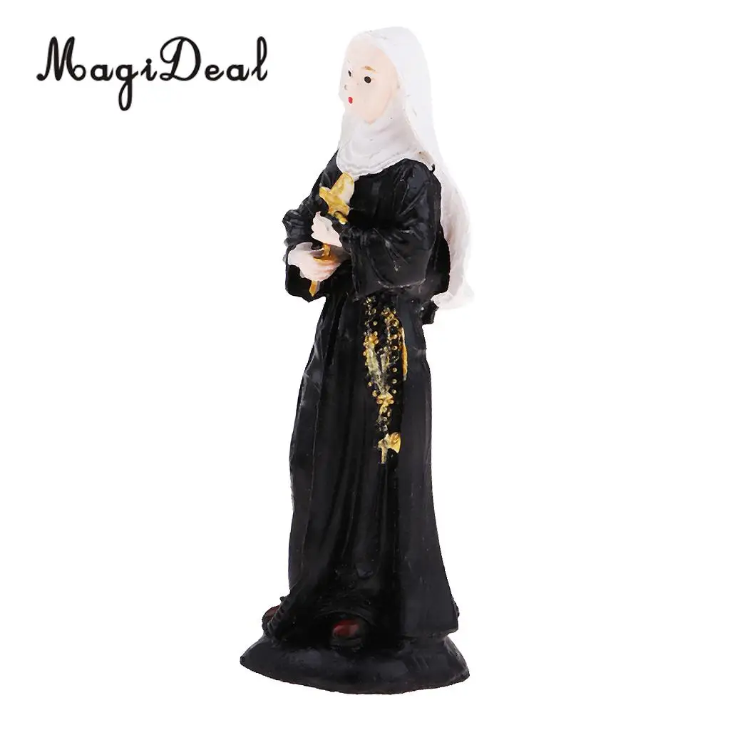 Sand Table Scene Nun Model Figure Women People Layout Landscape Scenery for Diorama Accessory