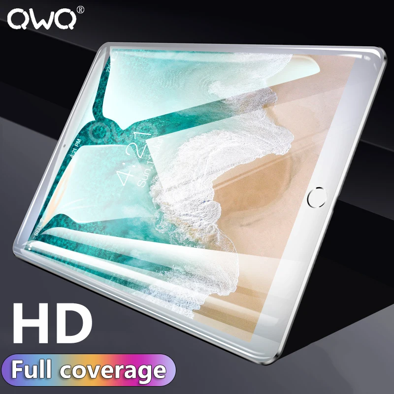 

Full Cover Tempered Glass For Apple iPad Air 1 2 Pro Glass Screen Protector For iPad 5 6 mini 1 2 3 4 Clear Protective Film