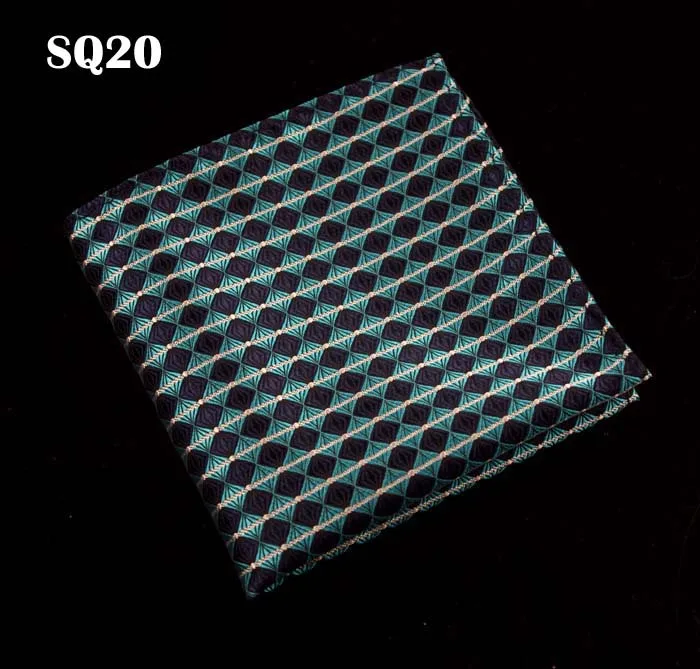 New Fashion Men's Cotton Handkerchieves Floral Handmade Pocket Square Men Suit Geometric Pocket Squ