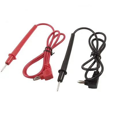 

Pair 4.8mm Dia Banana Plug Multimeters Test Probe Cable Black Red 0.67M