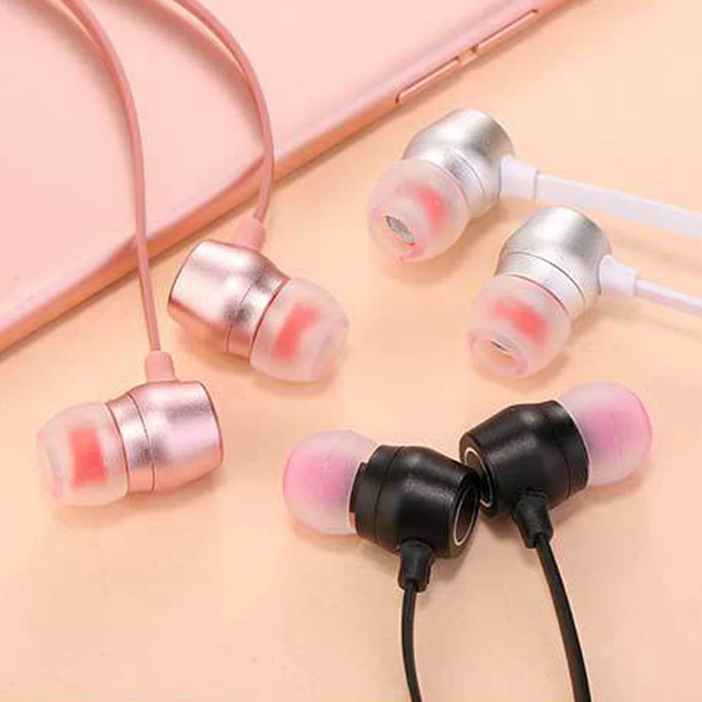 

qijiagu 3.5mm Universal Wired In-Ear headset Stereo Headset In-Ear Common In-Ear Headset Bass With Mic