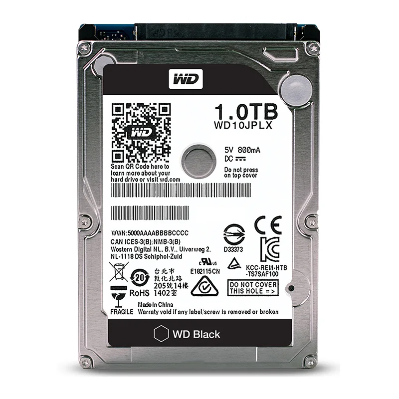 Western Digital WD Black 1 ТБ 2 5 ''Ноутбук игровой HDD SATAIII 9 мм 7200 об/мин внутренний жесткий
