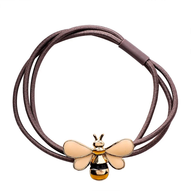 

Women Elastic Hair Bands Hair Accessories Delicate Cute Bee Flower Hair Rope Korean Chic Girl Casual Charms Rubber Band Headwear