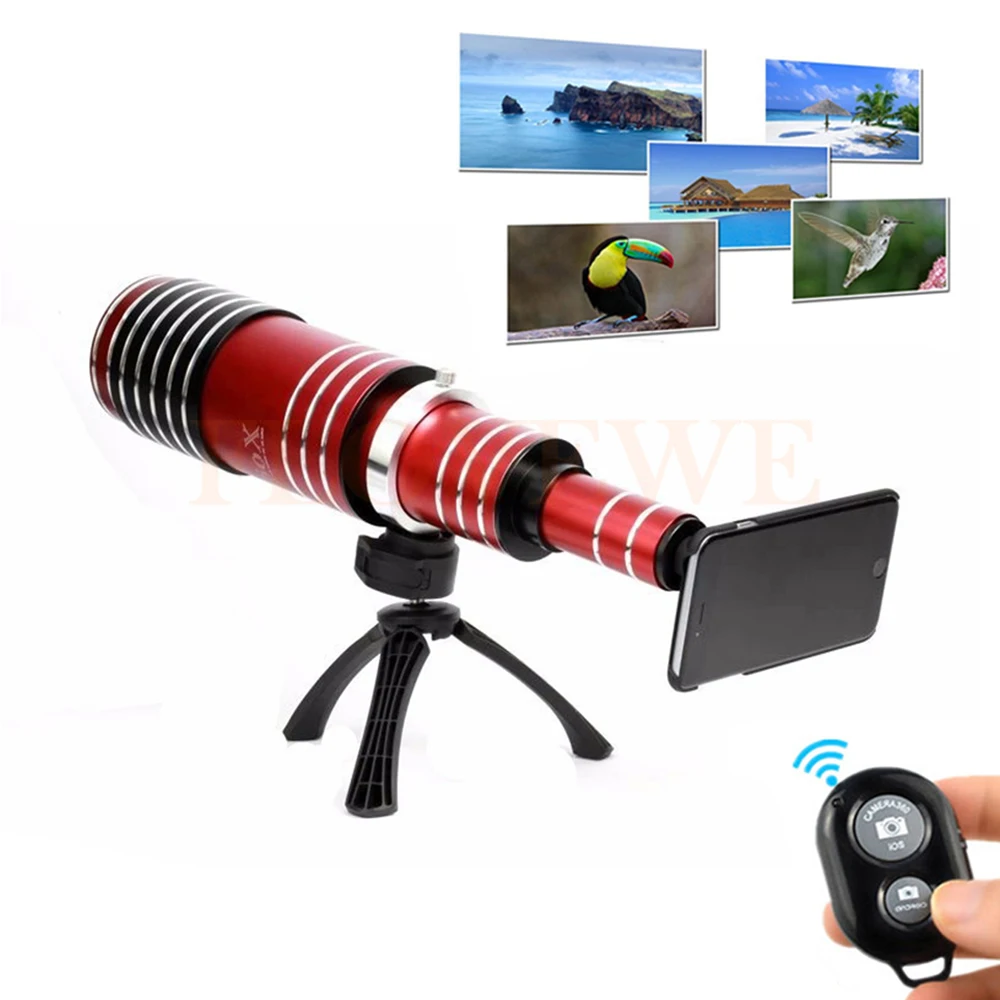 

2017 80X Metal Telephoto Telescope Lens Phone Camera Lentes Bluetooth control For Samsung Galaxy S3 S4 S5 S6 S7 edge note 3 4 5