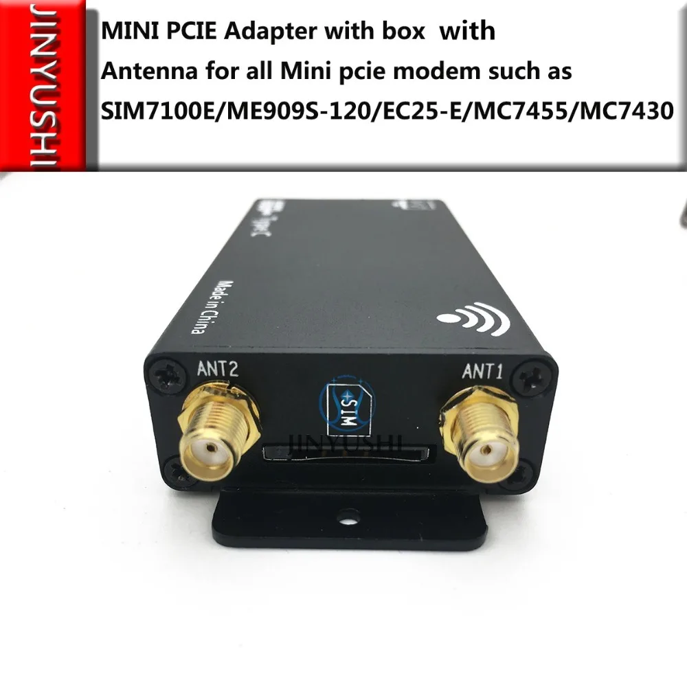 Комплект тестовых мини боксов PCIE с модулем LTE корпуса + антенна USB адаптер для