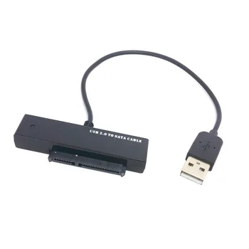 

Black & White color USB 2.0 to 7+15 22Pin 2.5" inch SATA Hard Disk Drive HDD Adapter Cable 20cm 0.2m