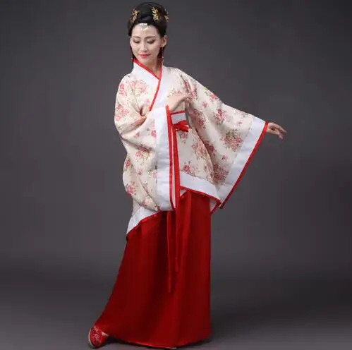 Новое китайское традиционное женское ханьфу китайское платье феи Красное Белое Hanfu одежда династии Тан Китайский древний костюм - Цвет: Style 10