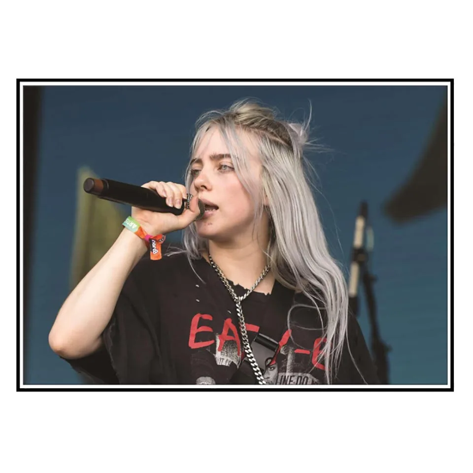 

Home Decor Modular Prints HD Wall Art Pictures Billie Eilish Singer Star Poster Nordic Style Painting Modern Canvas For Bedroom