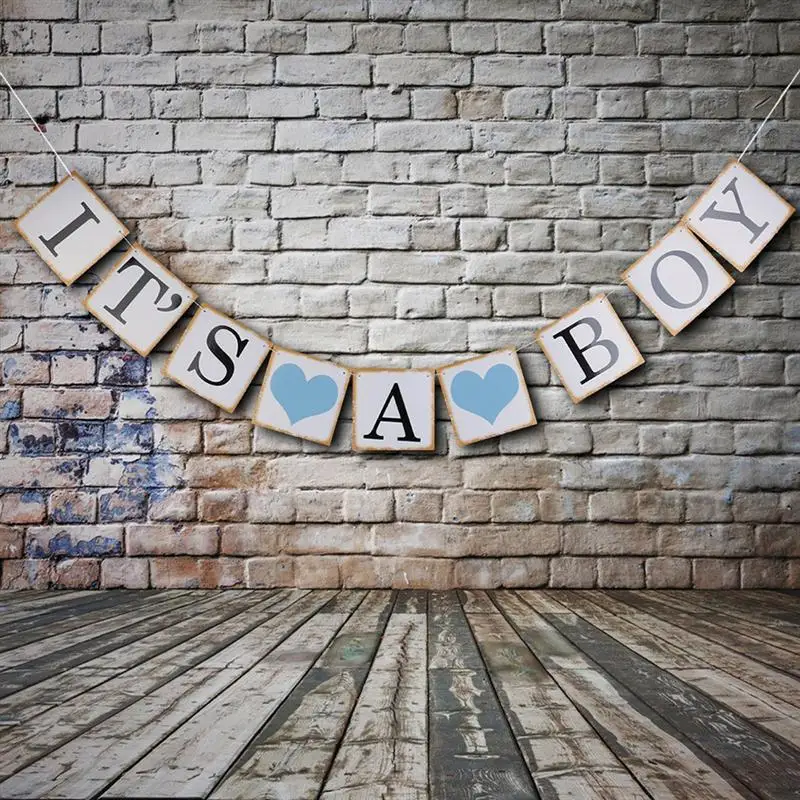 Its a Boy Girl Baby Newborn Shower Banner party decorations 1st Birthday Pompom 1 Year One Newborn Baby Shower Photobooth props Its a Boy Girl Baby Newborn Shower Banner party decorations 1st Birthday Pompom 1 Year One Newborn Baby Shower Photobooth props