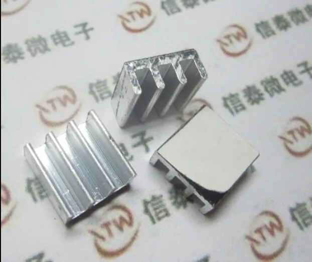 

10pcs/set High Quality Adhesive Aluminum Heat Sink radiator For Memory Chip IC 11*11*5mm