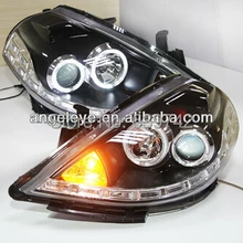 2008-2010 год для NISSAN Tiida светодиодный ангельские глазки фары с линзы проектора bi xenon