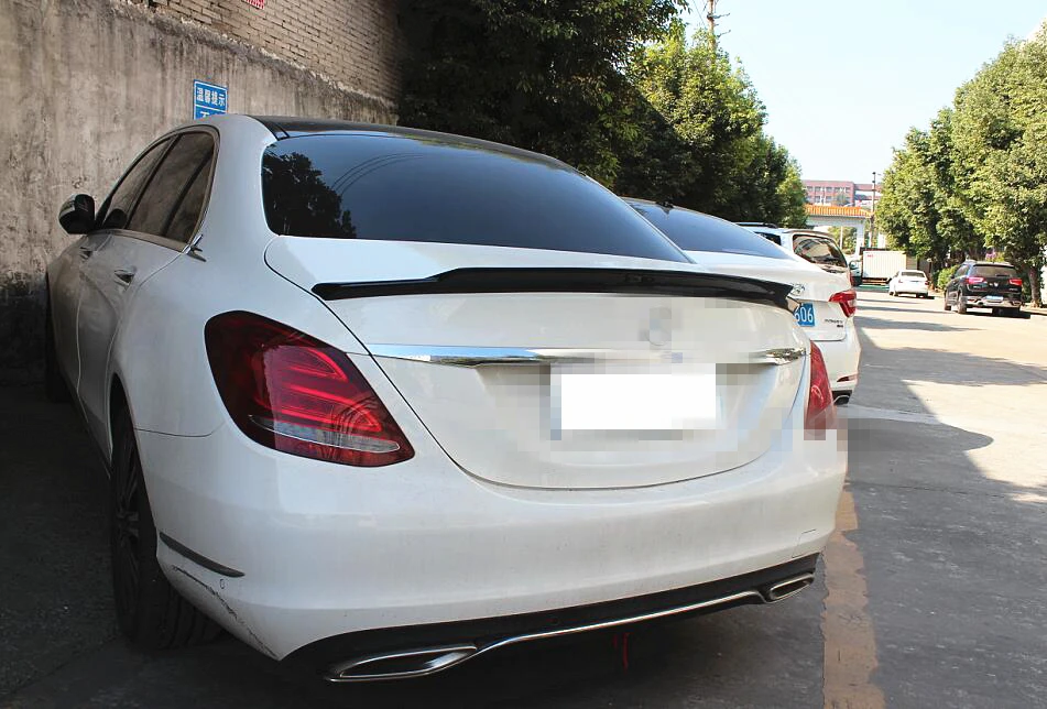 Для реального корпус из углеродного волокна спойлер для C класса W205 C74 1 стиль- задний автомобильный спойлер