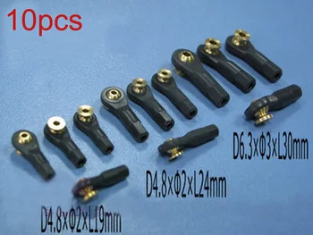 

10PCS Plastic Rod Adjuster with Gasket 2mm/3mm Pushrod End Servo Linkage Joint Ball Head Buckle for RC Model Boat/Car/Aircraft