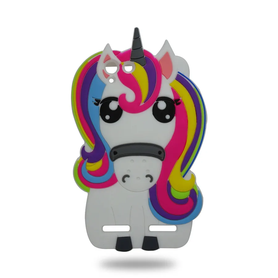 3D Cartoon Colored Unicorn Case For Lenovo K5 K 5 Plus A6020 Cute Soft Silicone Phone Cover Fundas Capa |