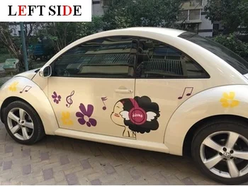 

LEFT SIDE Car Stickers New Style Cartoon Car Styling Waterproof Non-discolouring Vinyl Camouflage Film Decorative Stickers